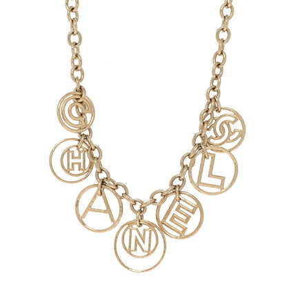 Chanel Metal CC Round Choker Necklace Gold 1 of 5