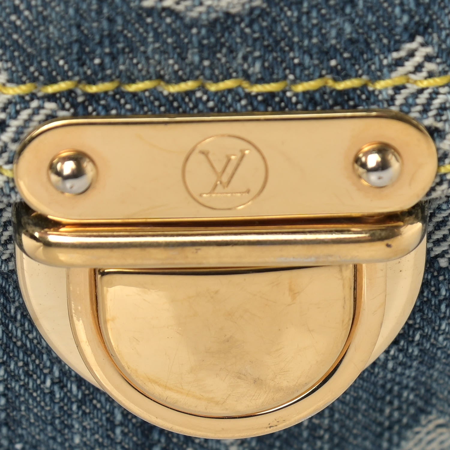 Louis Vuitton Denim Baggy GM Blue 14 of 15