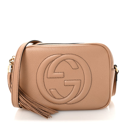 Gucci Pebbled Calfskin Small Soho Disco Bag Rose Beige 1 of 10