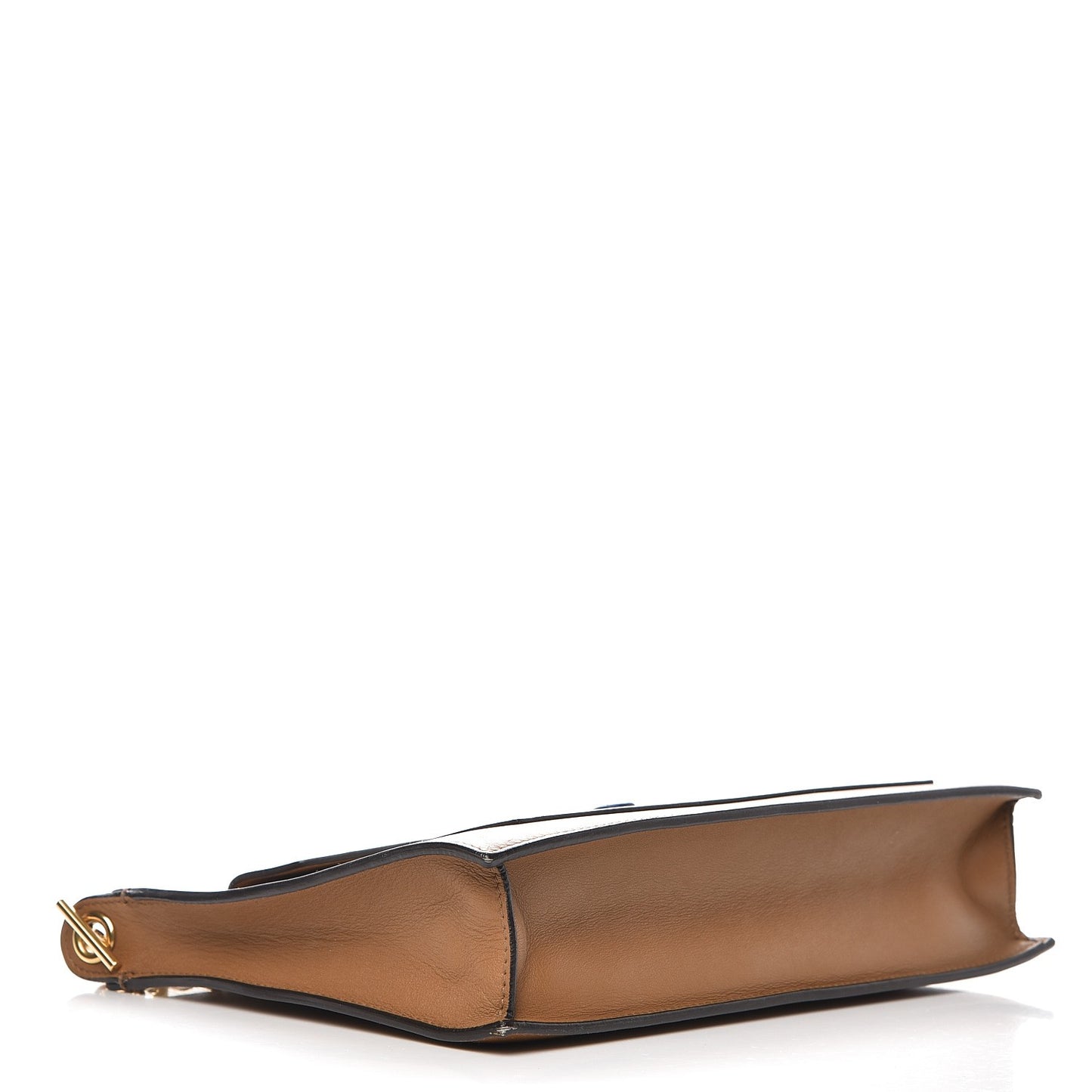 Smooth Calfskin Medium Pocket Clutch On Chain Indigo