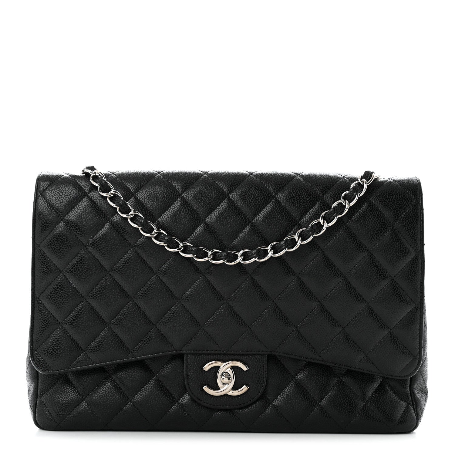 Chanel Caviar Quilted Maxi Double Flap Black 1 of 10