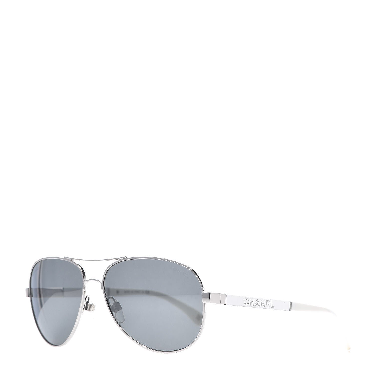 Chanel Aviator Sunglasses 4179 White 1 of 9
