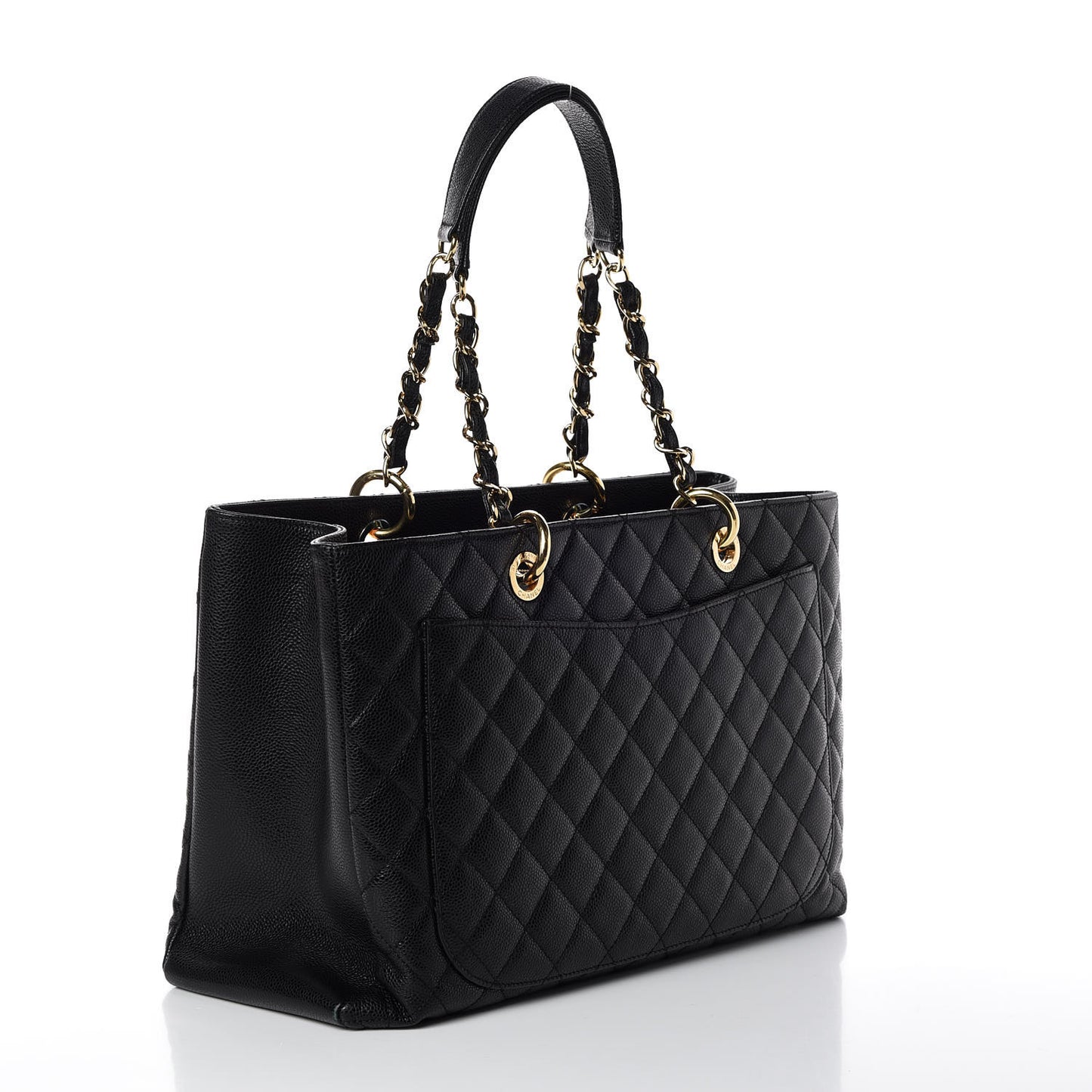 Caviar Quilted XL Grand Shopping Tote GST Black