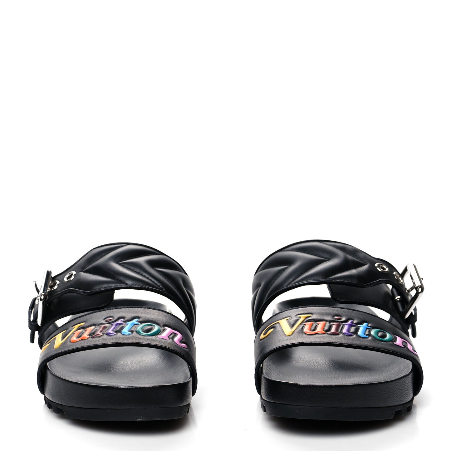 Calfskin New Wave Bom Dia Mule Sandals 35 Black