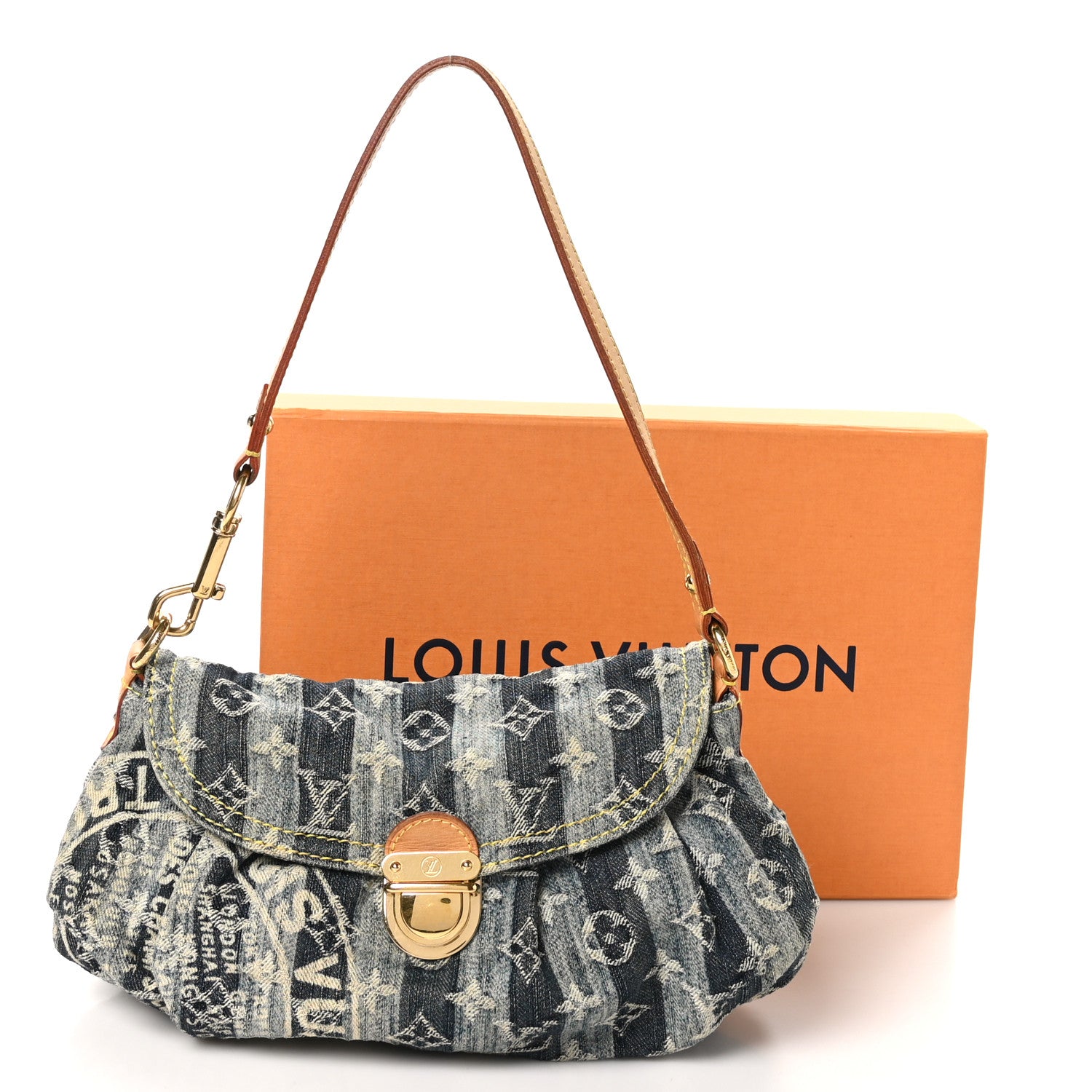 Louis Vuitton Denim Raye Mini Pleaty 10 of 10