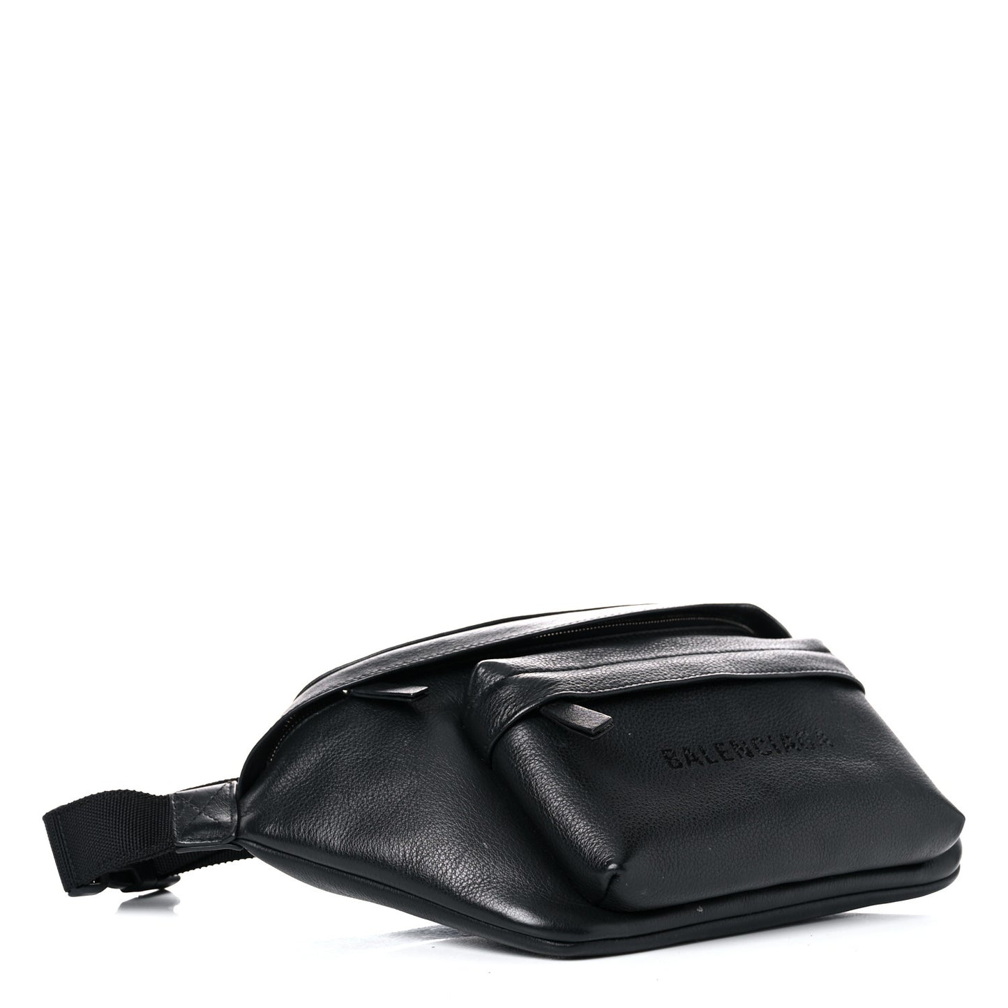 Smooth Calfskin Logo Large Everyday Beltpack Black