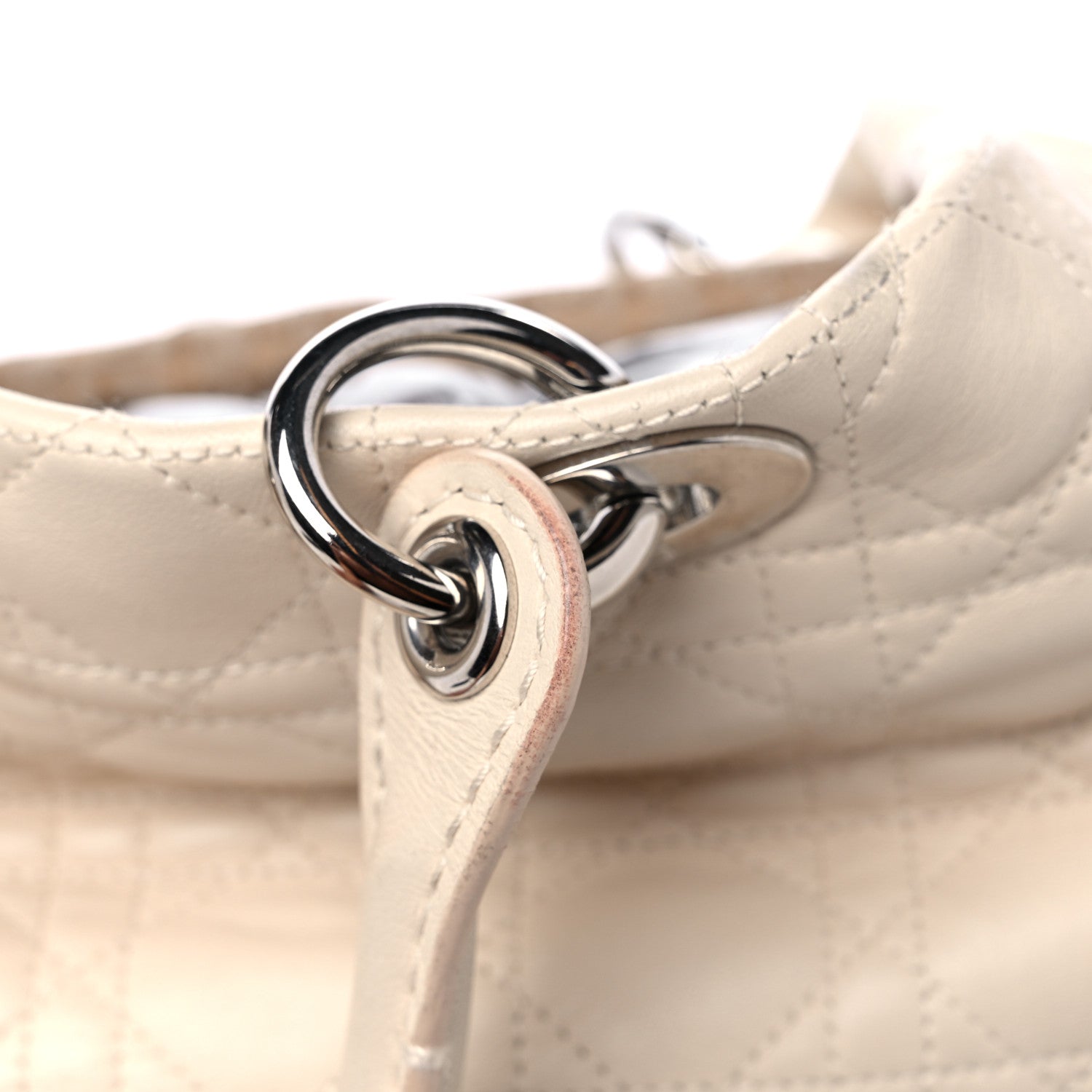 Christian Dior Lambskin Cannage Medium Soft Lady Dior Beige 19 of 19