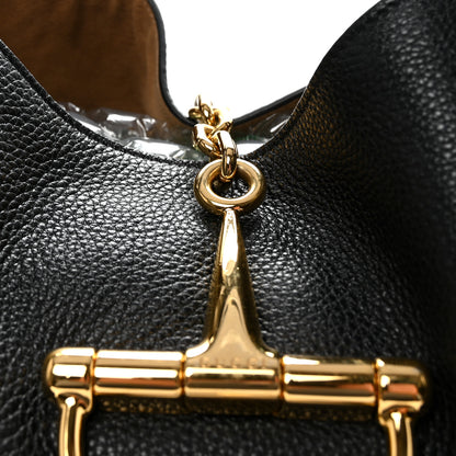 Gucci Grained Calfskin Softbit Maxi Shoulder Bag Black 8 of 10