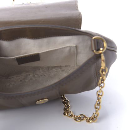Gucci Calfskin Raccoon Tail Small Smilla Chain Bag Green 5 of 10