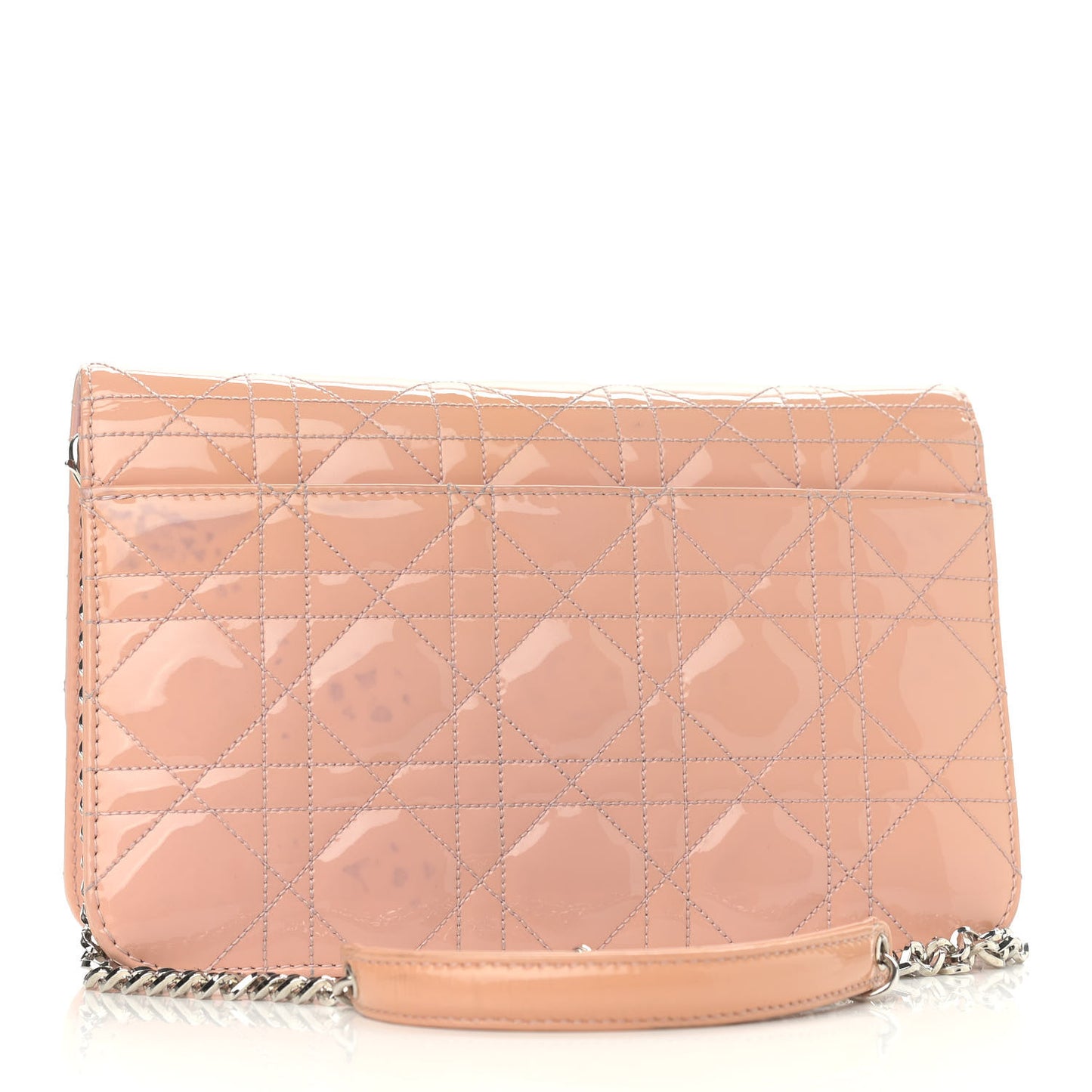 Patent Cannage Miss Dior Promenade Pouch Pink