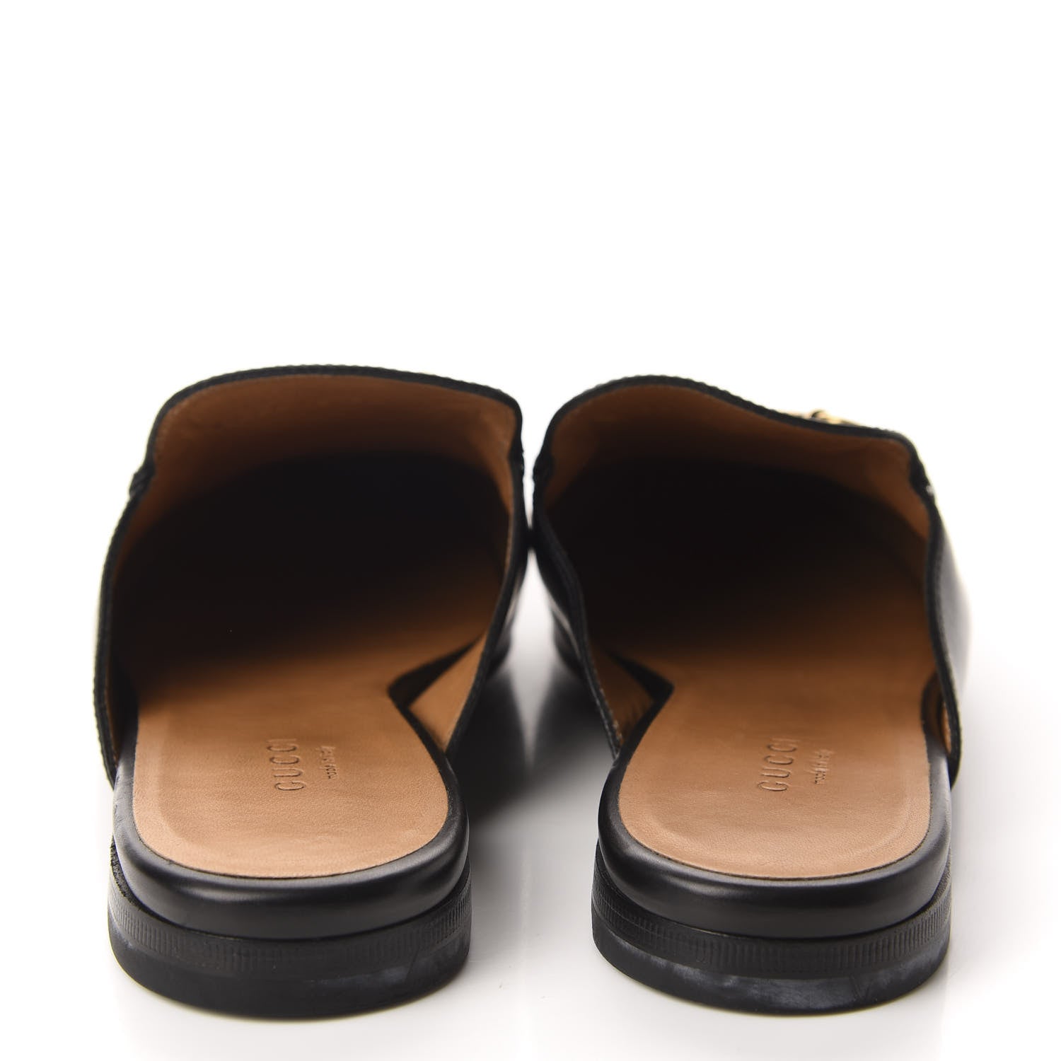 Gucci Calfskin Womens Princetown Slippers 37 Black 5 of 9