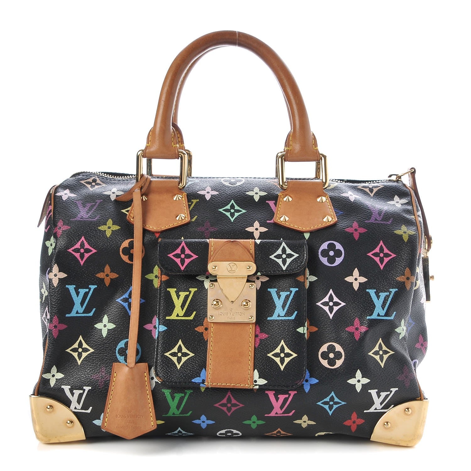 Louis Vuitton Monogram Multicolor Speedy 30 Black 1 of 7