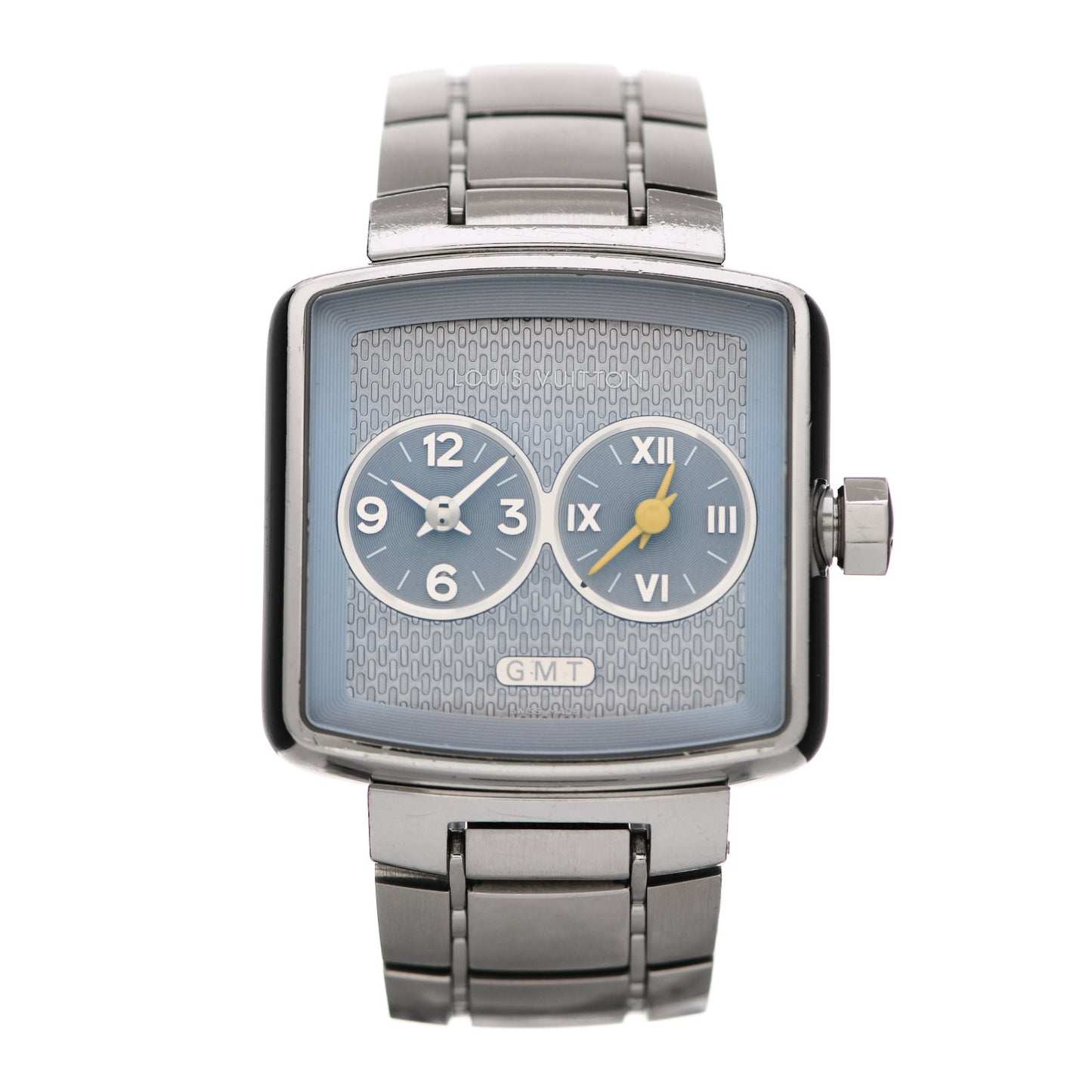 Stainless Steel 35mm Speedy Duo Jet GMT Quartz Watch Blue