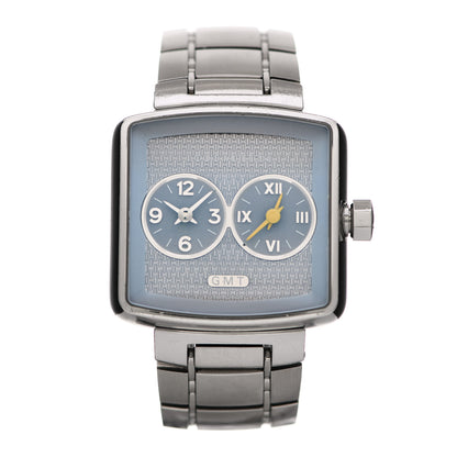 Louis Vuitton Stainless Steel 35mm Speedy Duo Jet GMT Quartz Watch Blue 1 of 5