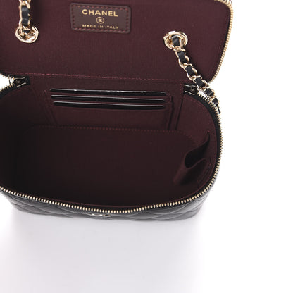 Chanel Lambskin Quilted Small Vanity Case With Chain Black 5 of 9