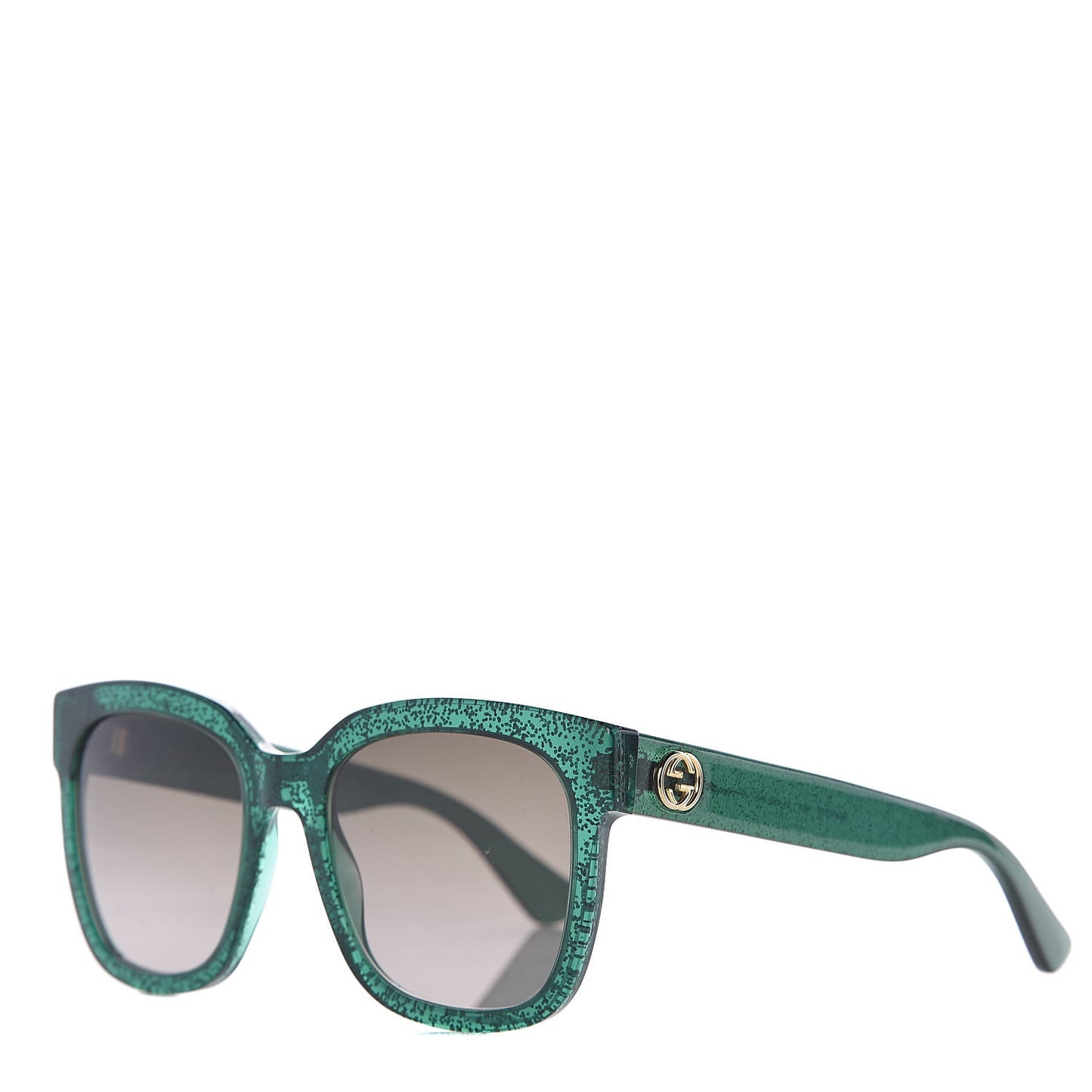 Acetate Square GG0034S Sunglasses Green
