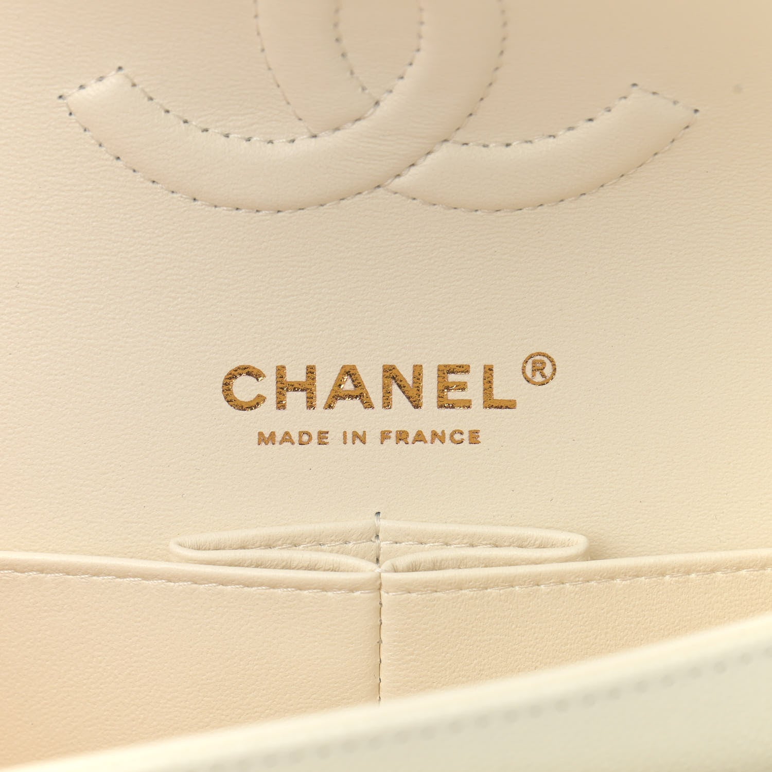 Chanel Caviar Quilted Medium Double Flap White 6 of 11
