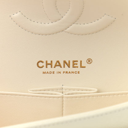 Chanel Caviar Quilted Medium Double Flap White 6 of 11