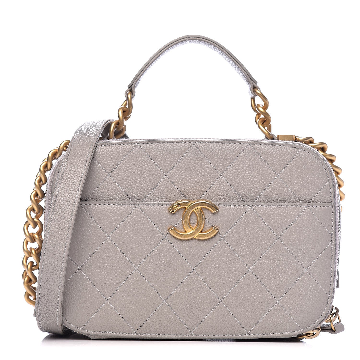 Chanel Caviar Quilted Small Camera Case Grey 1 of 11