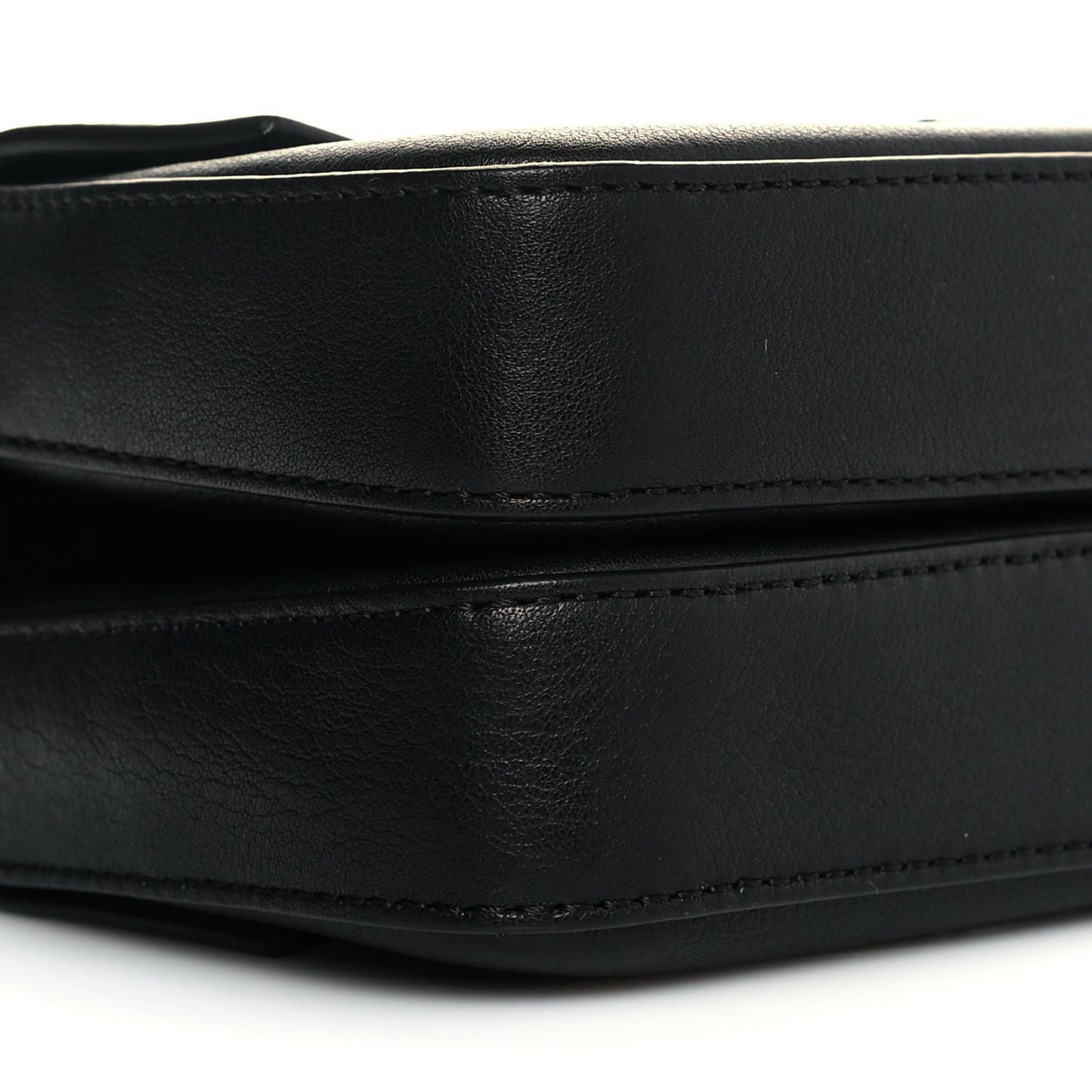 Vitello Dolce Elaphe Monster Eyes Micro Double Baguette Black Naturale