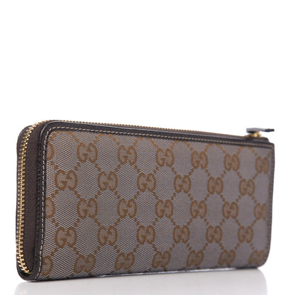 Gucci Metallic Monogram Zip Around Wallet Brown 2 of 6