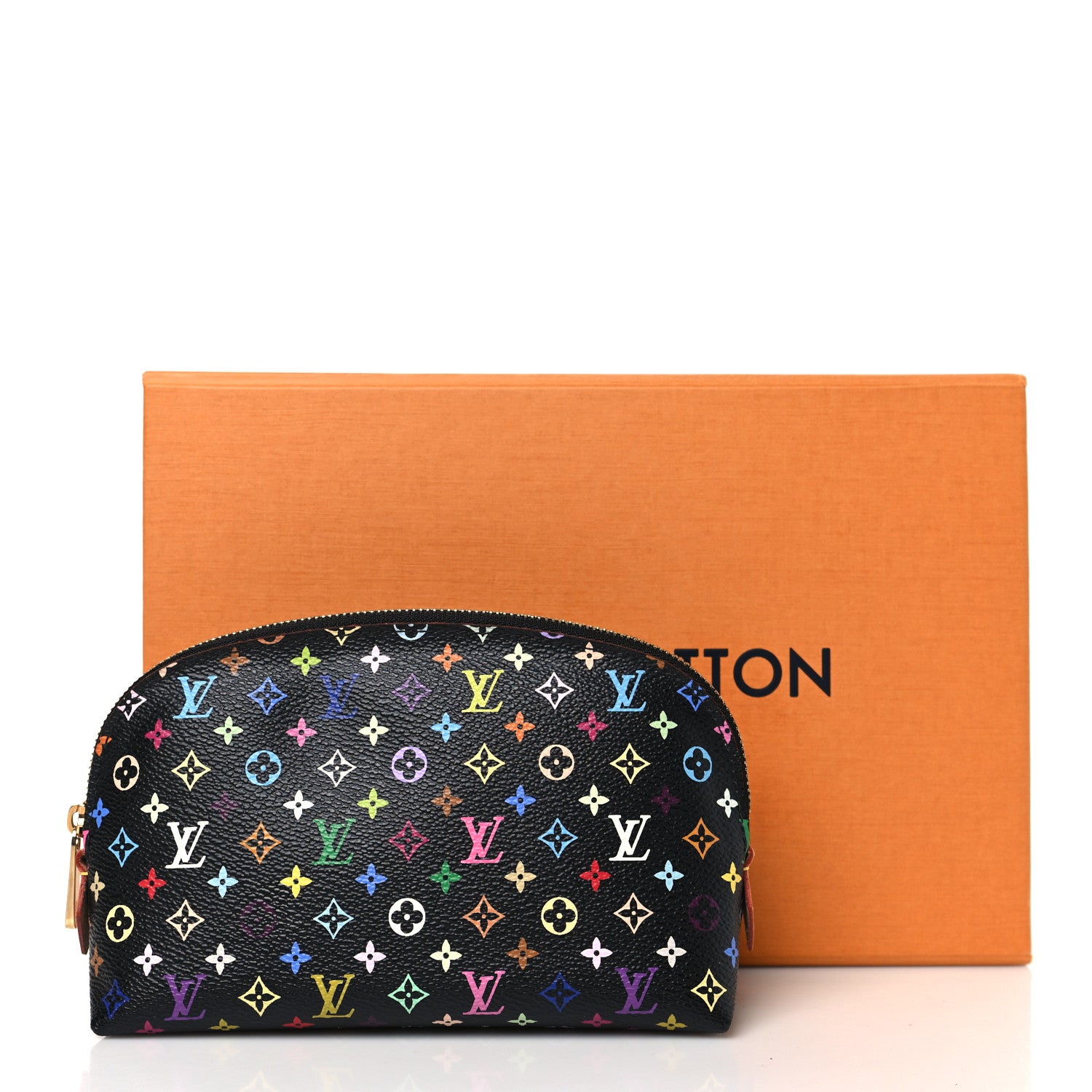 Louis Vuitton Monogram Multicolor Cosmetic Pouch Black Grenade 8 of 8