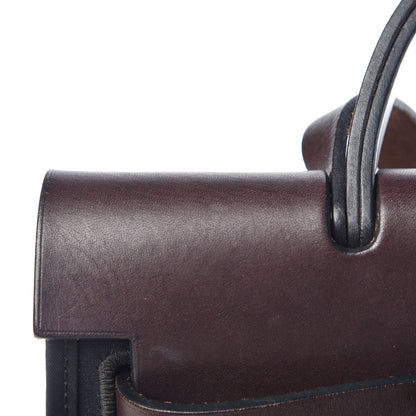Hermes Toile Vache Hunter Herbag Zip 31 PM Black Ebene 12 of 19