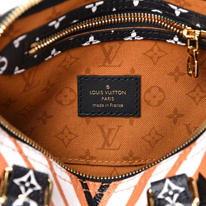 Louis Vuitton Monogram Giant Crafty Speedy Bandouliere 25 Creme Caramel 5 of 8