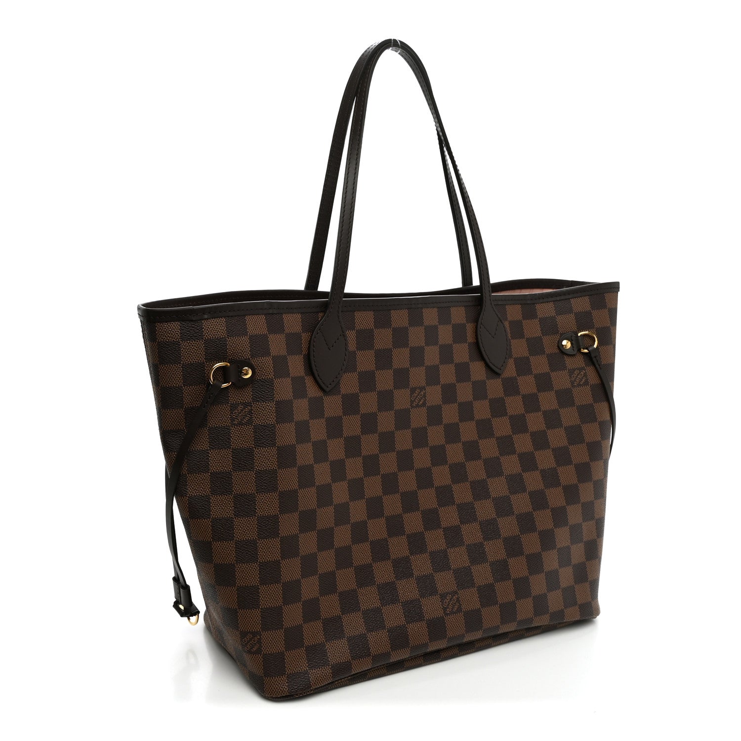 Louis Vuitton Damier Ebene Neo Neverfull MM Rose Ballerine 4 of 12