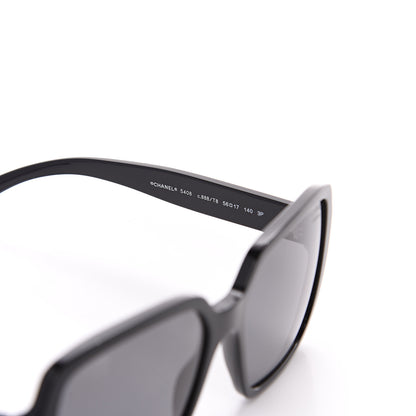 Chanel Acetate Polarized Square Sunglasses 5408 Black 5 of 7