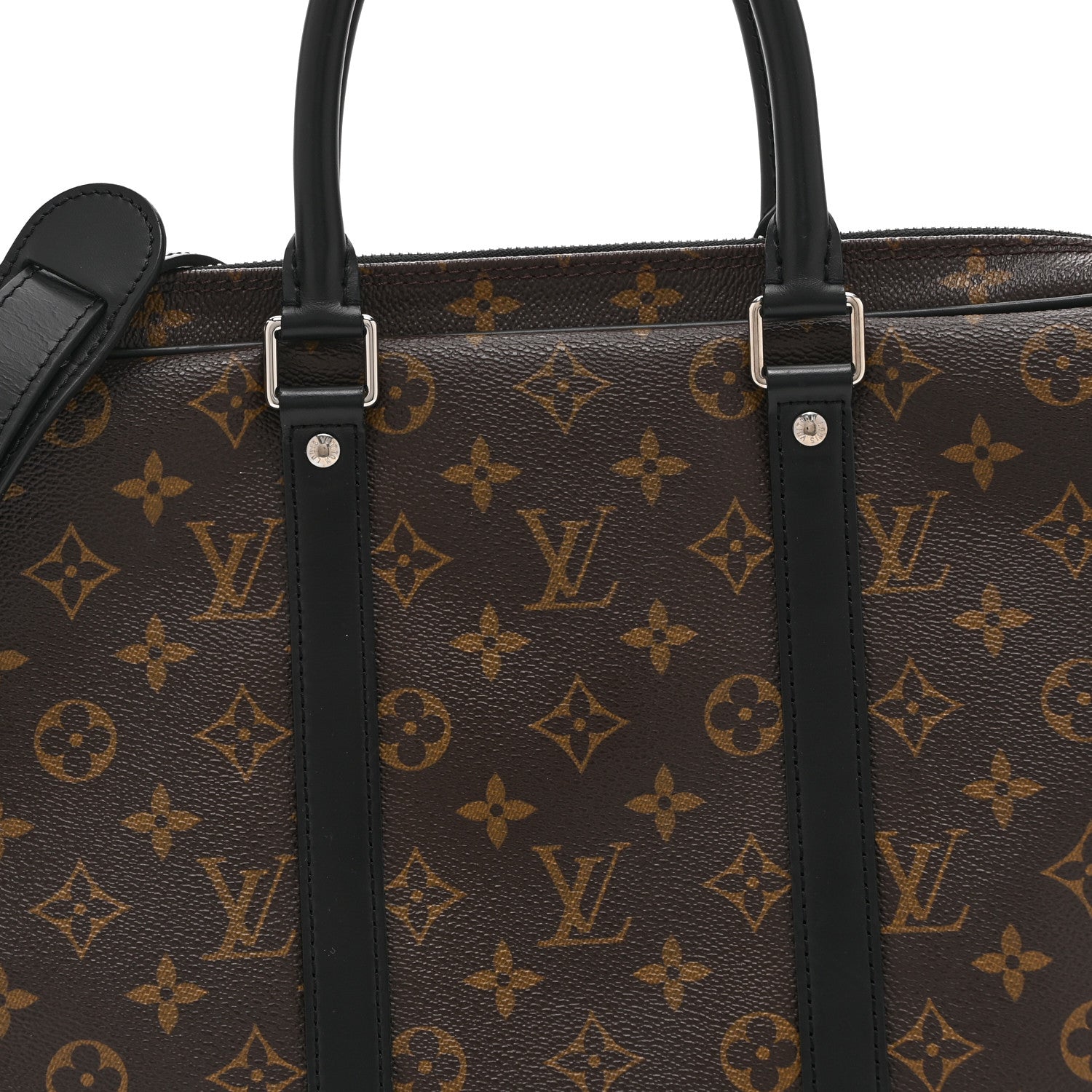 Louis Vuitton Monogram Macassar Porte-Documents Voyage PM 7 of 9