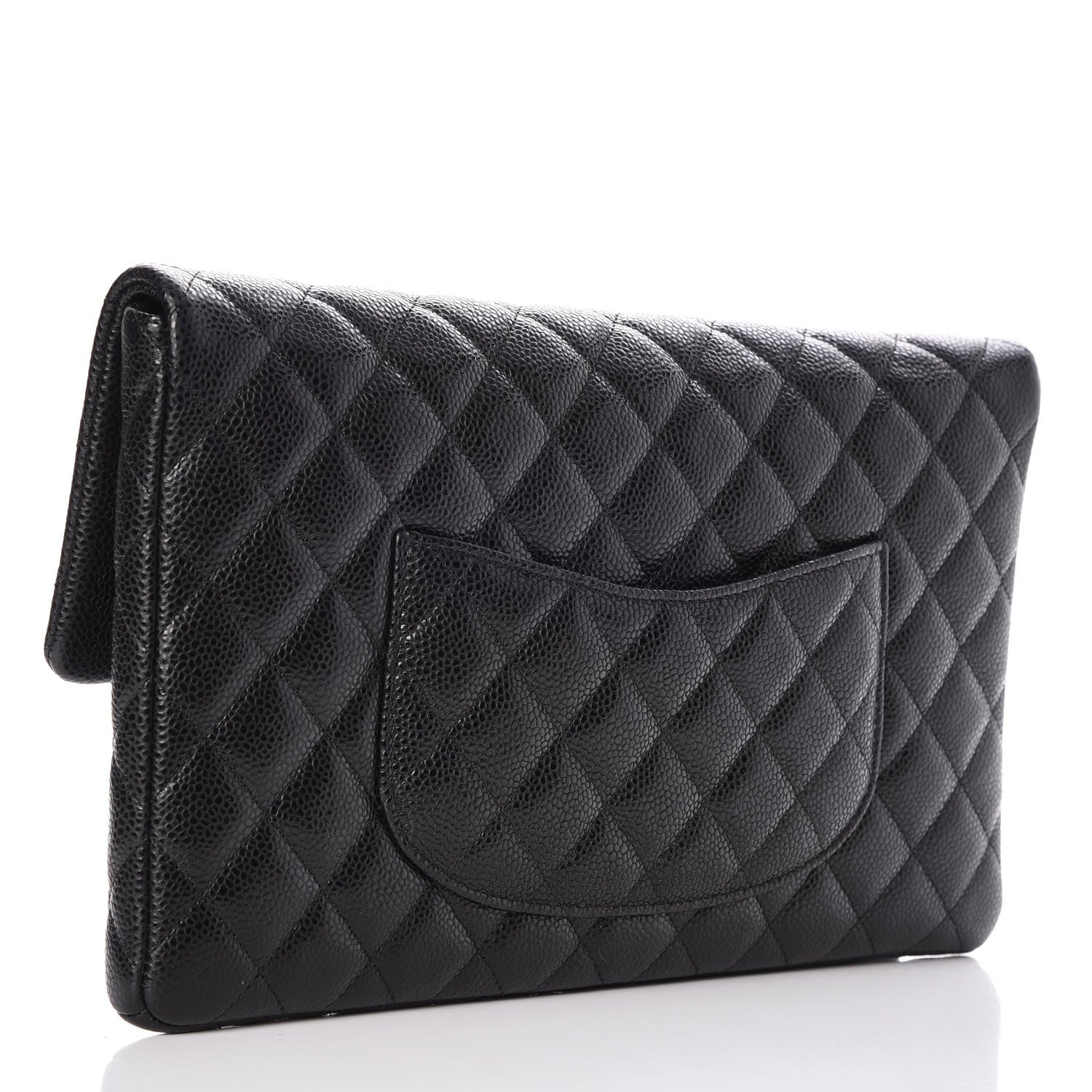 Chanel Caviar Quilted Flap Clutch Black 3 of 7