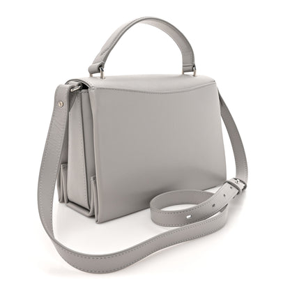 Mulberry High Gloss Calfskin Lana Top Handle Pale Grey 3 of 11