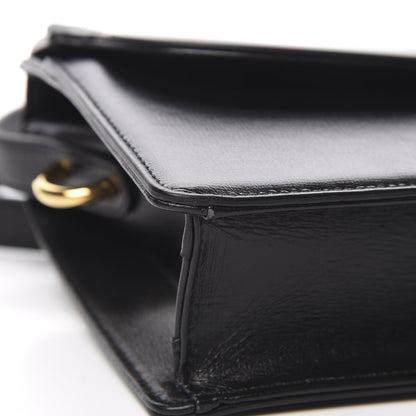 Gucci Textured Calfskin Small Torchon GG Ring Shoulder Bag Black 12 of 13