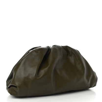 Bottega Veneta Smooth Butter Calf The Pouch Oversized Clutch Kaki Fondent 3 of 9