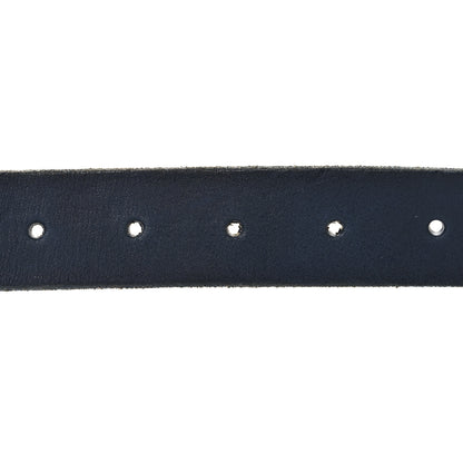 Gucci Cuoio Toscano Nickel Double G 30mm Belt 75 30 Blue 3 of 5