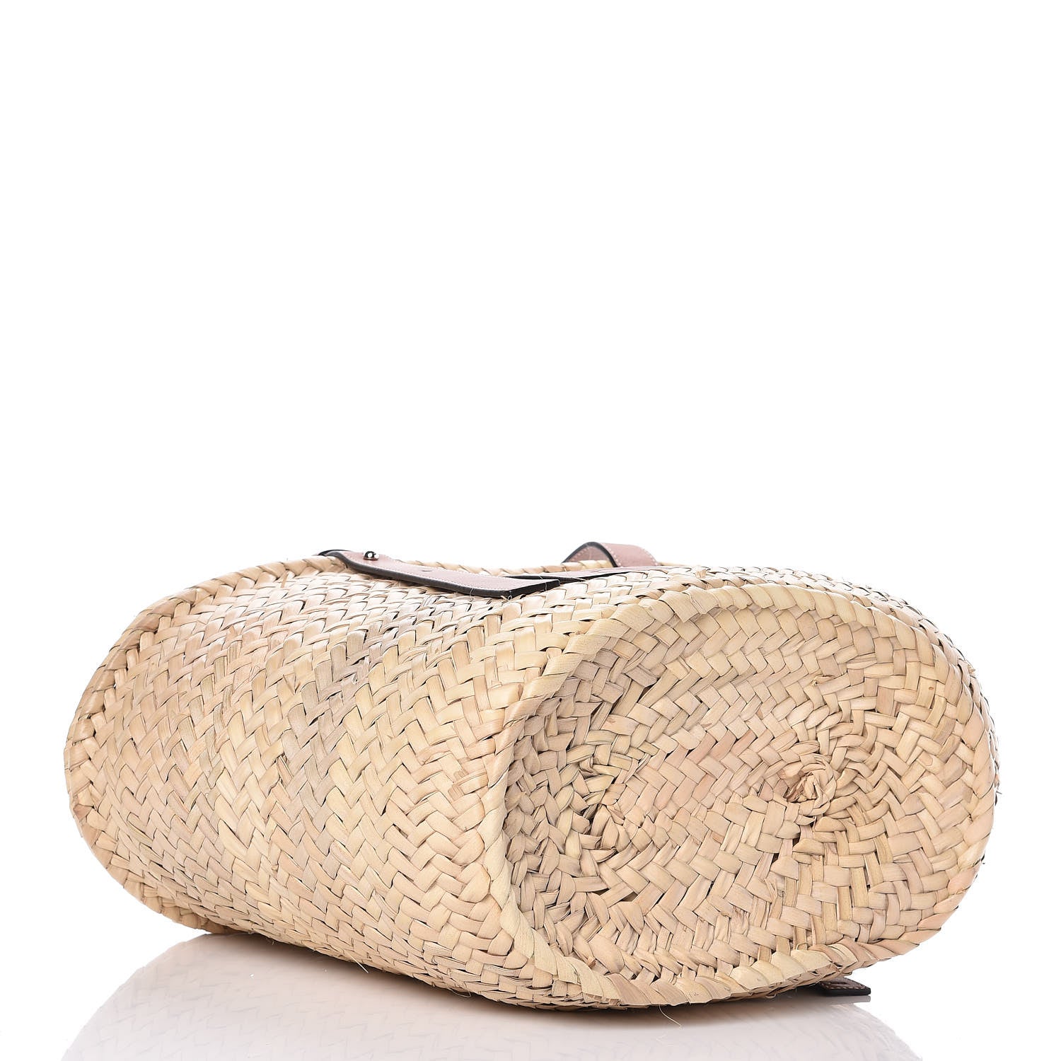 Loewe Raffia Basket Tote Bag Natural Tan 4 of 9