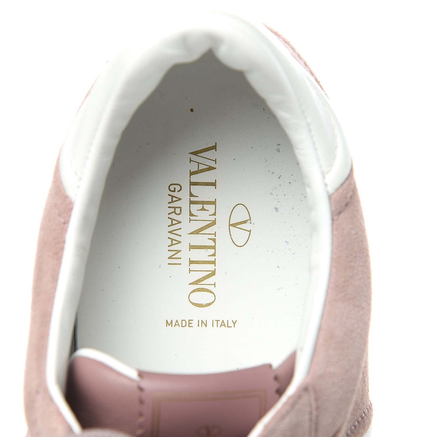 Valentino Garavani Suede Mens Flycrew Sneakers 44 Pink White 8 of 11