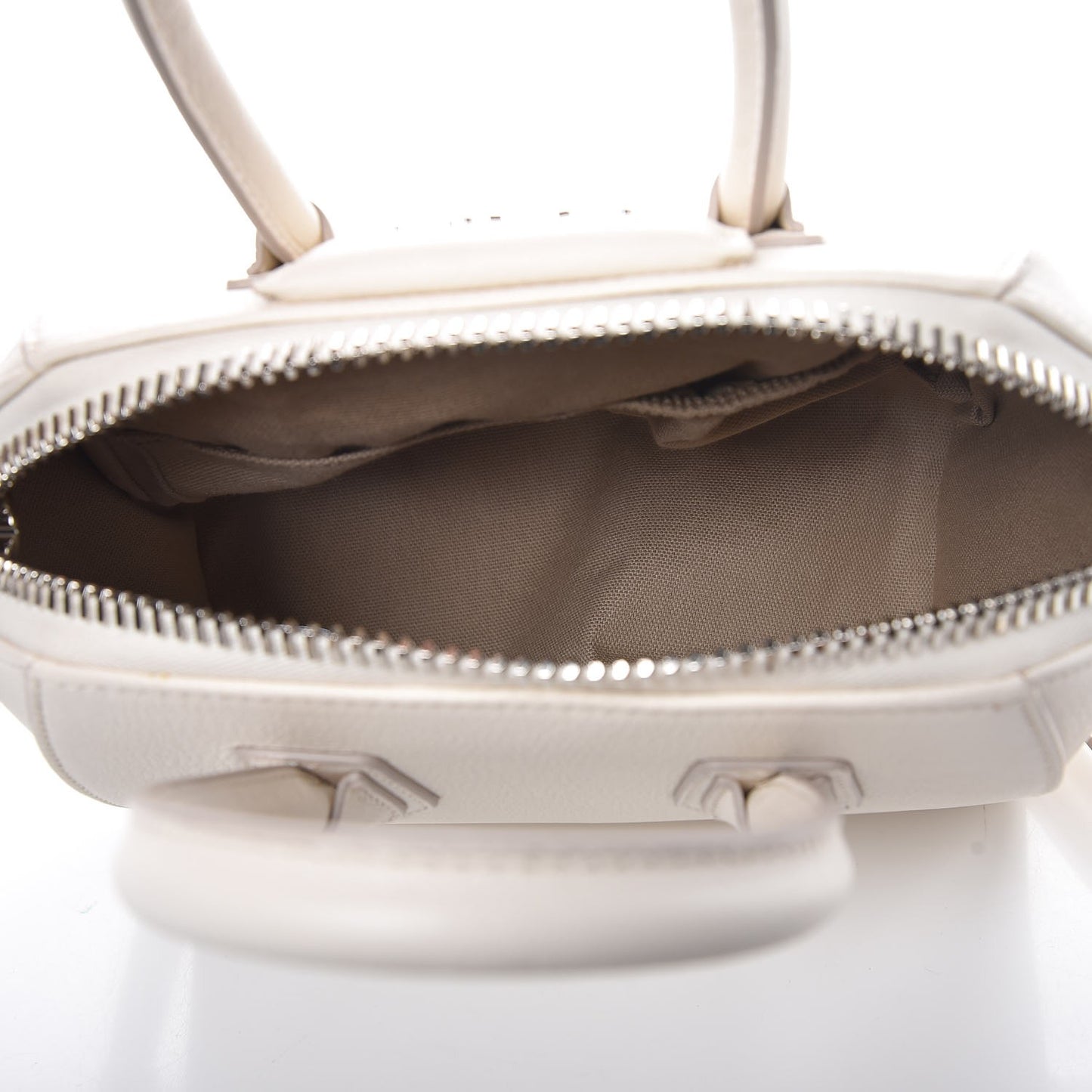 Sugar Goatskin Mini Antigona Off White