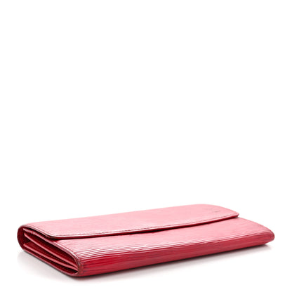 Louis Vuitton Epi Porte Tresor International Wallet  Castillan Red 4 of 7