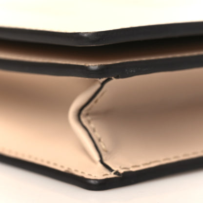 Fendi Vitello King Tamponato Logo Embossed Medium Wallet On Chain Poudre 8 of 9