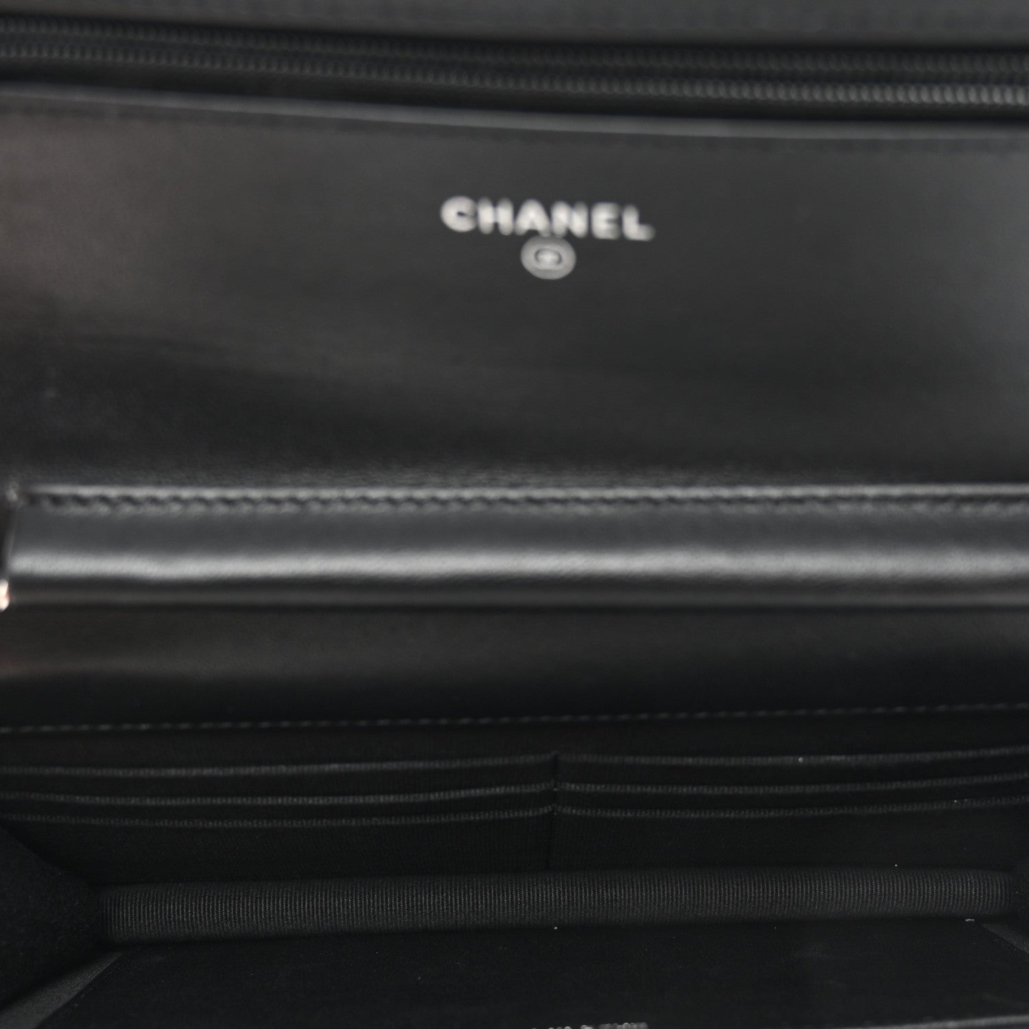 Chanel Lambskin Quilted Crystal Star Wallet On Chain Black 6 of 12
