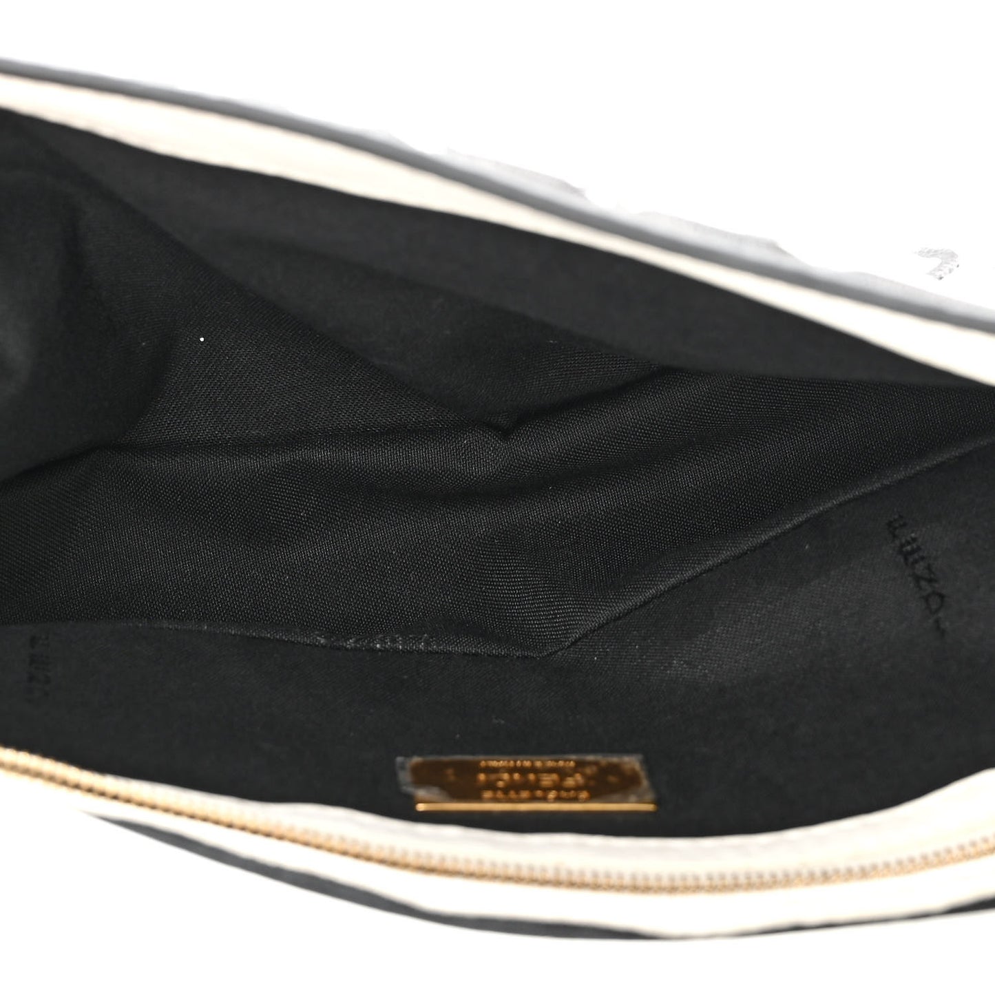 X JOSHUA VIDES Nappa FF Embossed Baguette White Black