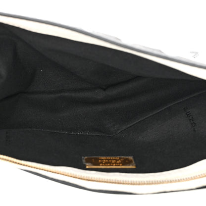 Fendi X JOSHUA VIDES Nappa FF Embossed Baguette White Black 5 of 10