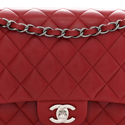 Chanel Lambskin Quilted Medium Double Flap Red 8 of 10
