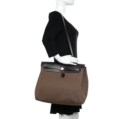 Hermes Toile Vache Hunter Herbag Zip 39 MM Etoupe Ebene 2 of 14