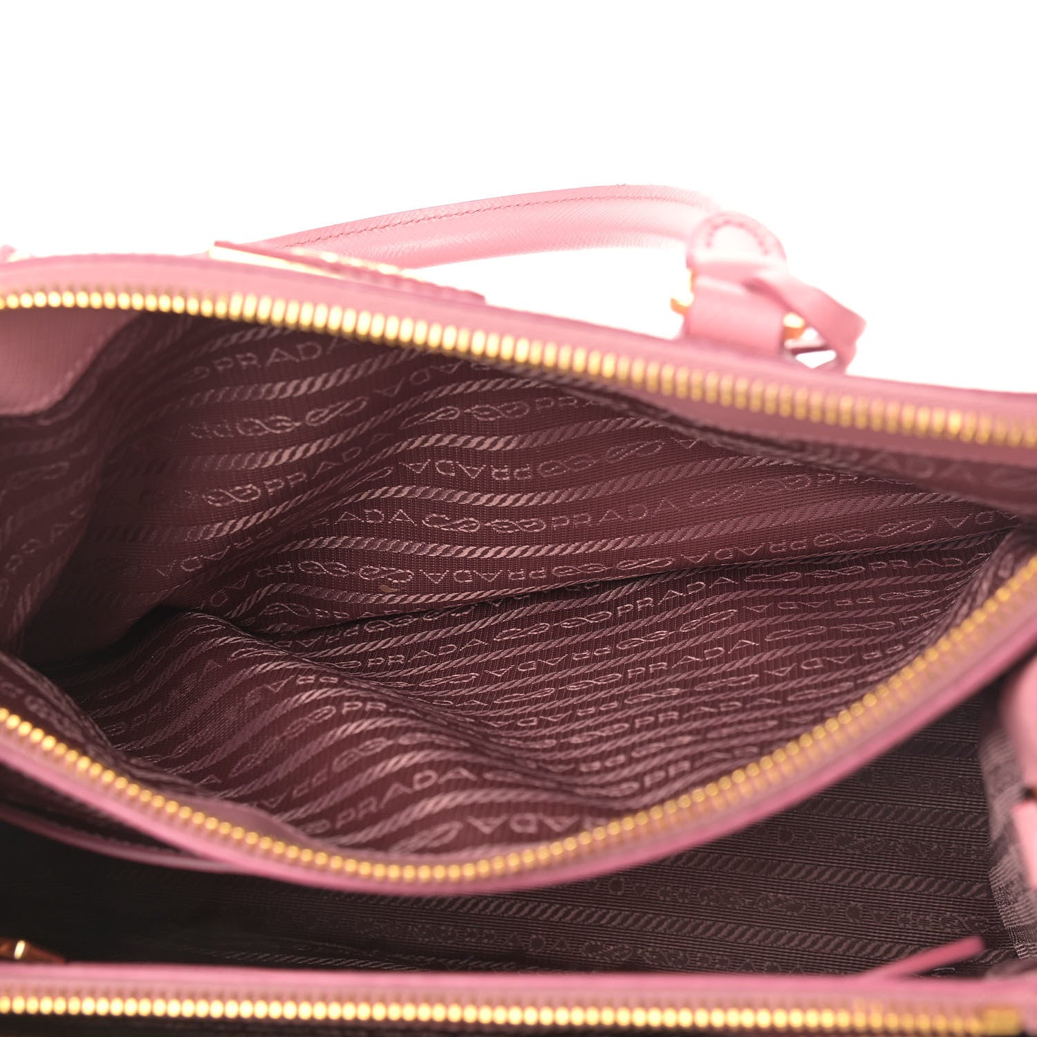 Prada Saffiano Small Galleria Double Zip Tote Petalo 9 of 16