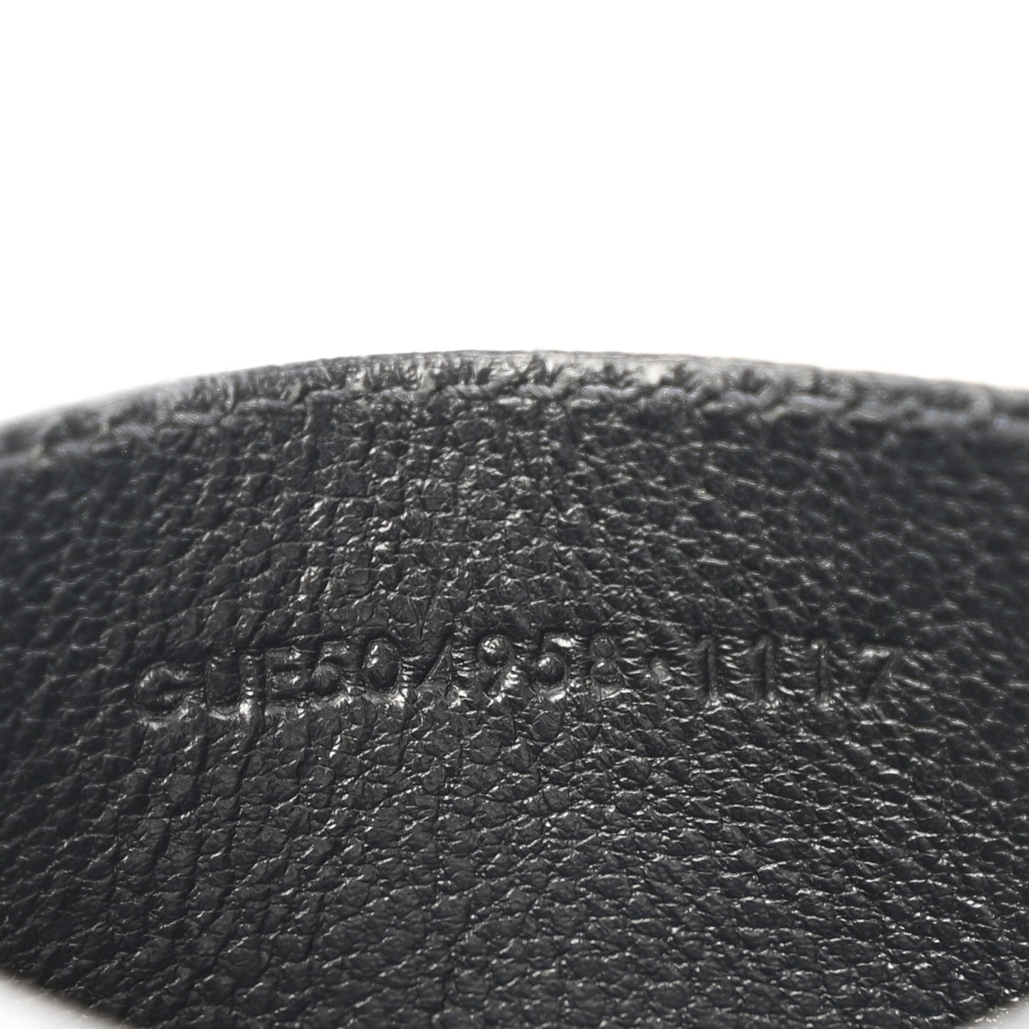 Calfskin Y Quilted Monogram LouLou Credit Card Case Black