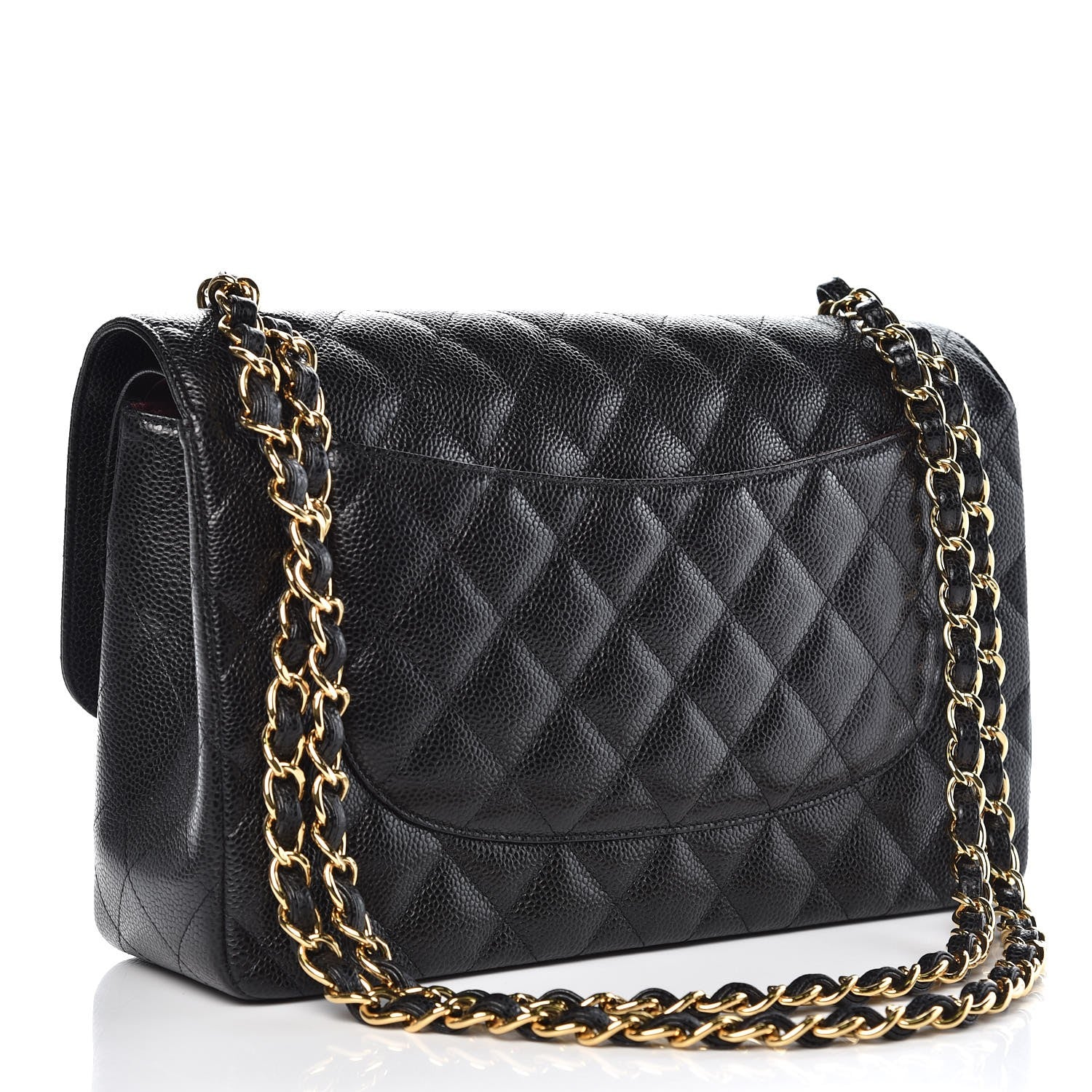Chanel Caviar Quilted Jumbo Double Flap Black 4 of 9
