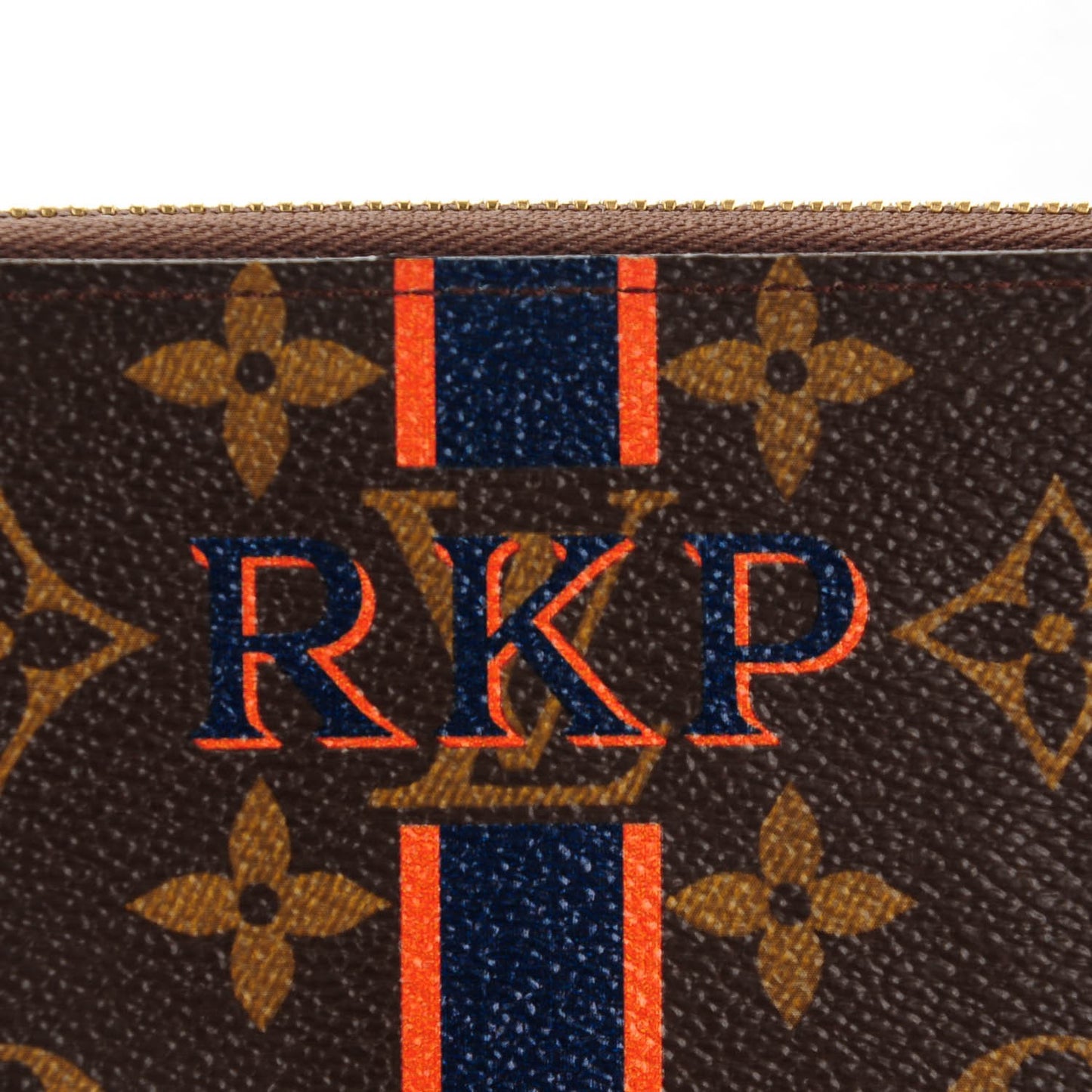 Monogram My LV Heritage Zippy Wallet Blue Marine Orange